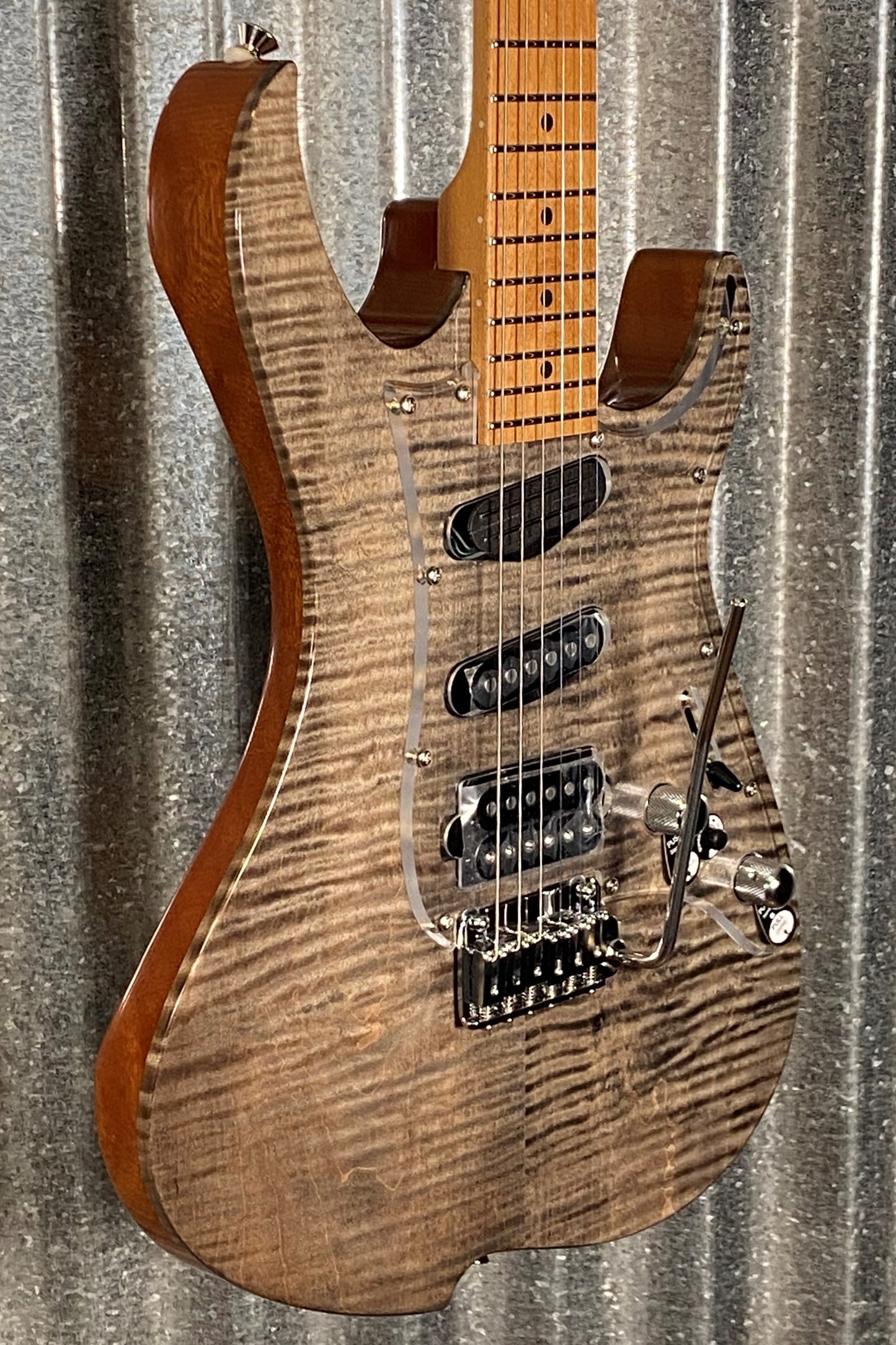 Vola OZ RV TNC Tribal Black Gloss Guitar & Case #7341