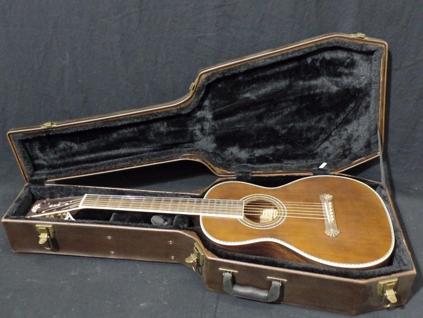 Washburn R319SWKK Vintage Parlor Acoustic Guitar & Hard Shell Case #2340