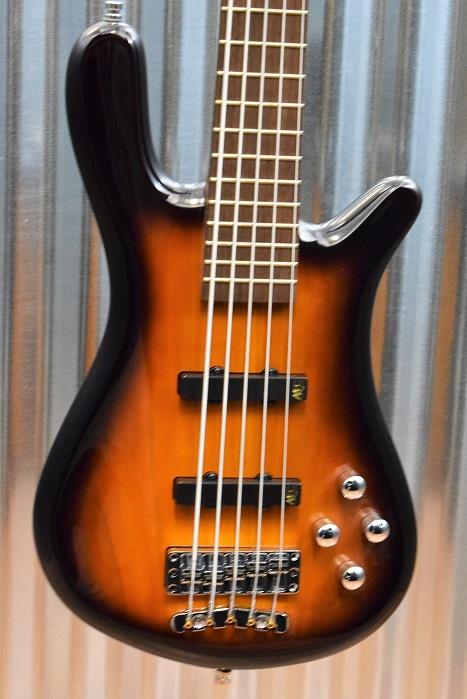 Warwick German Pro Series Streamer LX 5 String Bass Vintage Sunburst & Bag #9816