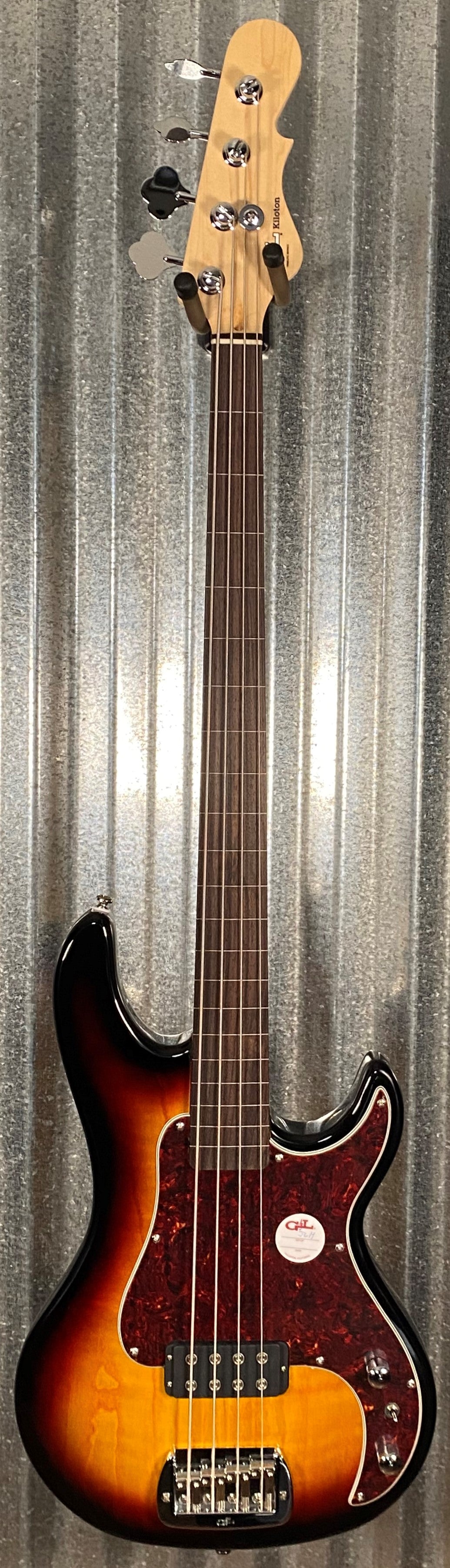 G&L Tribute Kiloton Fretless 4 String Bass 3 Tone Sunburst #6462
