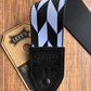 Levy's MPF2-001 2" Adjustable Print Poly Guitar & Bass Strap Black White