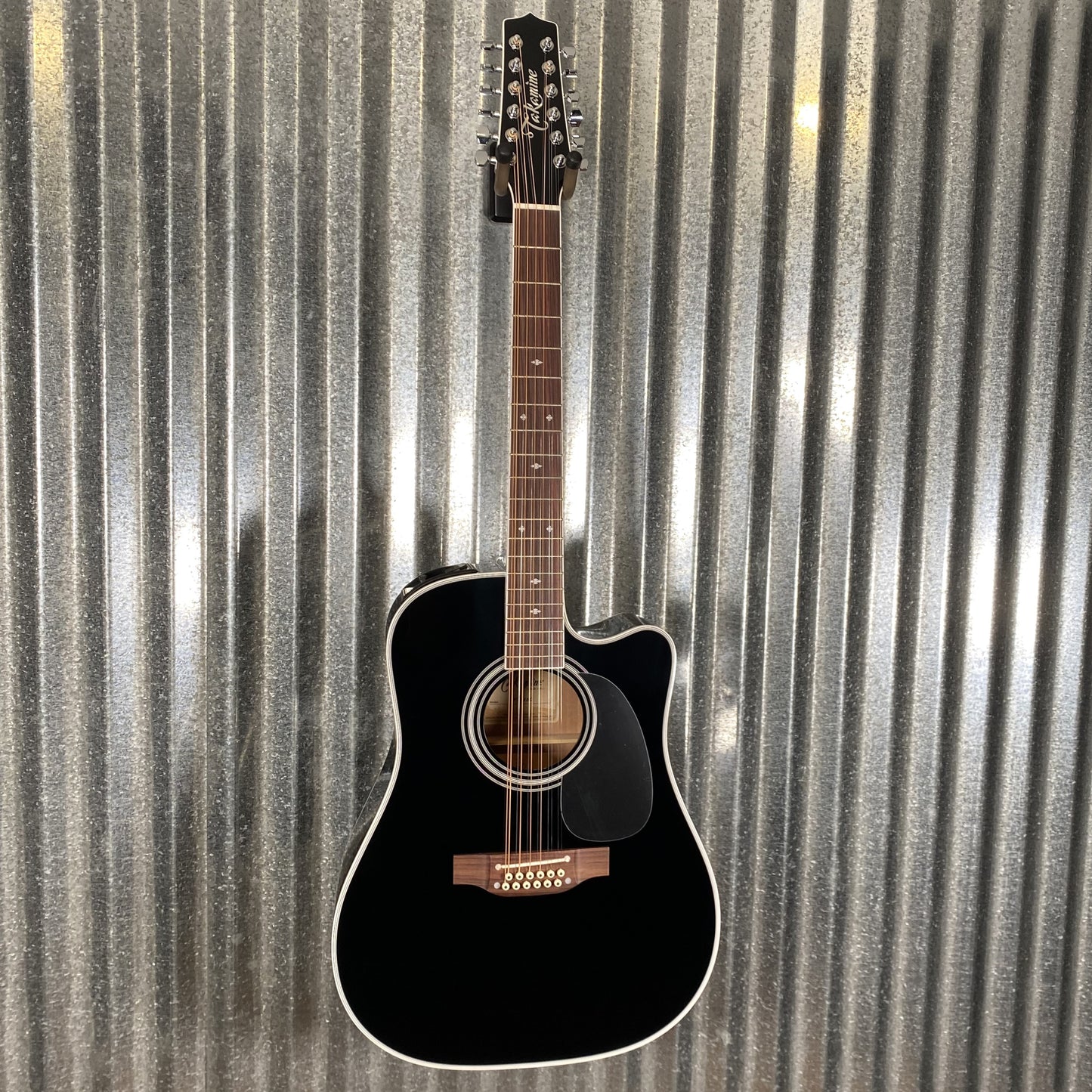 Takamine EF381SC12 Cutaway 12 String Acoustic Electric Guitar Black & Case Japan #0419