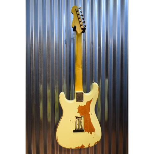 Vintage Guitars Icon V6MRTBG Thomas Blug Signature Vintage White Guitar & Case #6