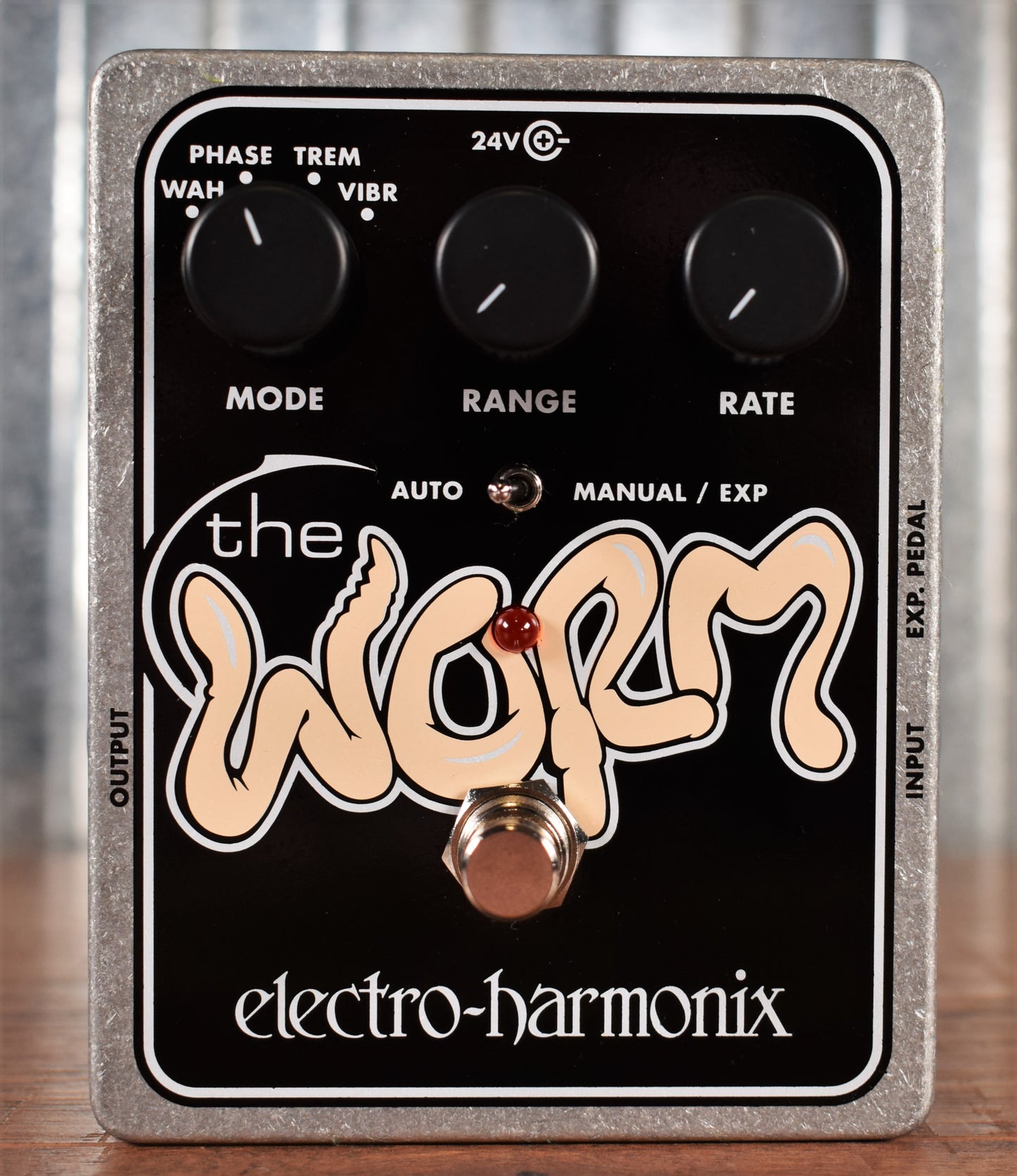 Electro-Harmonix EHX Worm Analog Wah Phaser Vibrato Tremolo Guitar Effect Pedal
