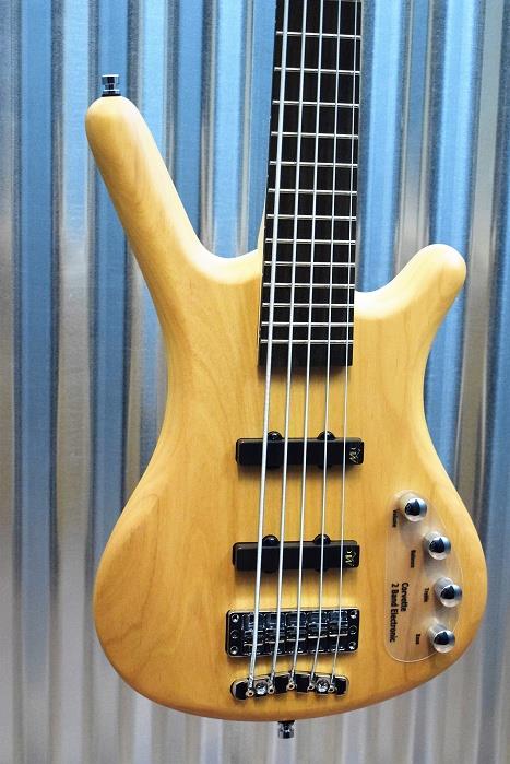 Warwick RockBass Corvette Basic Active 5 String Bass Natural & Case #3416