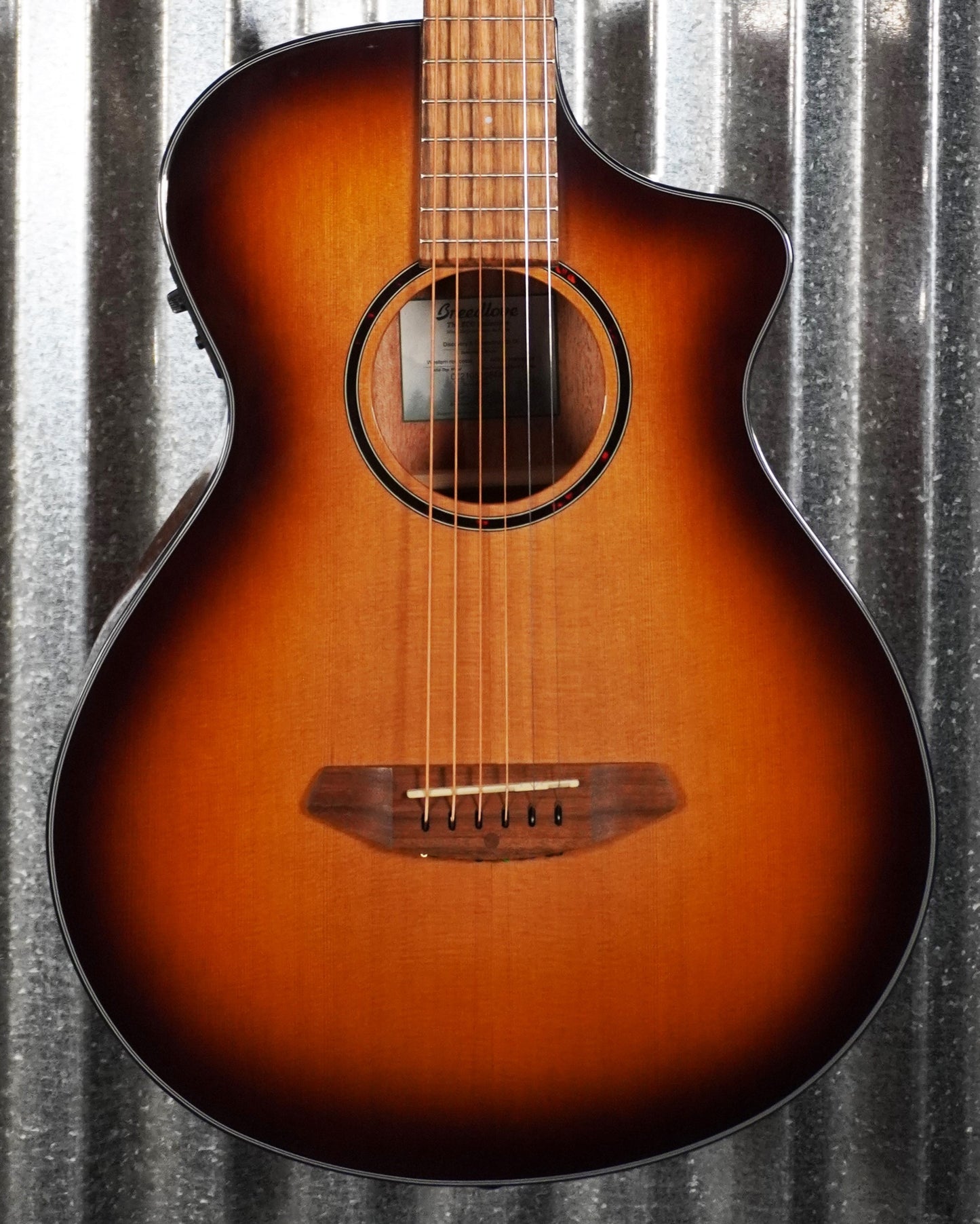 Breedlove Discovery S Concertina Edgeburst CE Red Cedar Acoustic Electric Guitar #9844