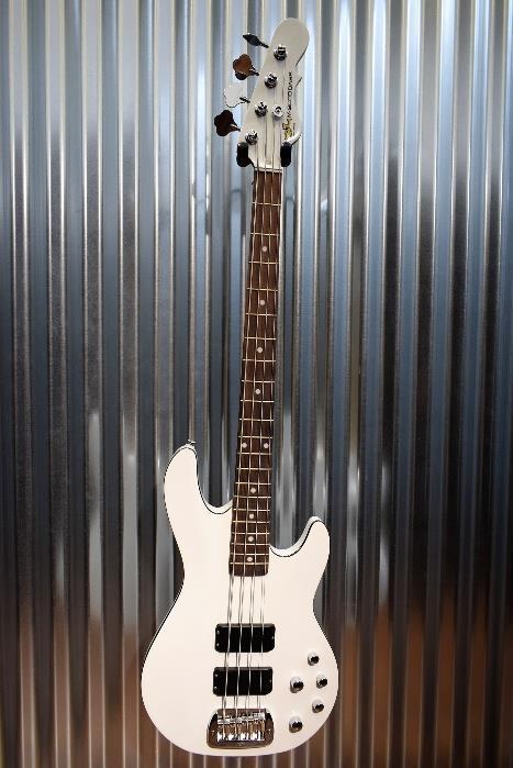 G&L Tribute M-2000 GTB 4 String Carved Top Gloss White Bass  M2000 #7564