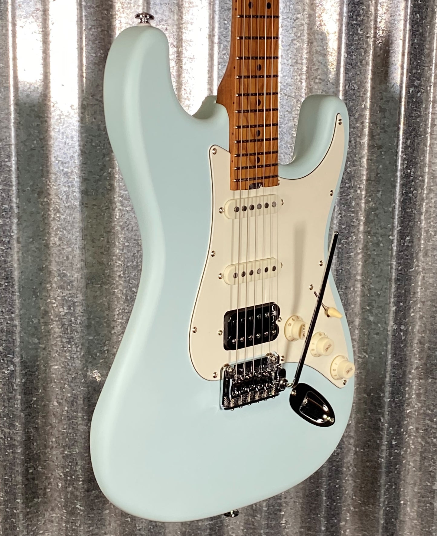 Musi Capricorn Classic HSS Stratocaster Matte Baby Blue Guitar #5100 Used