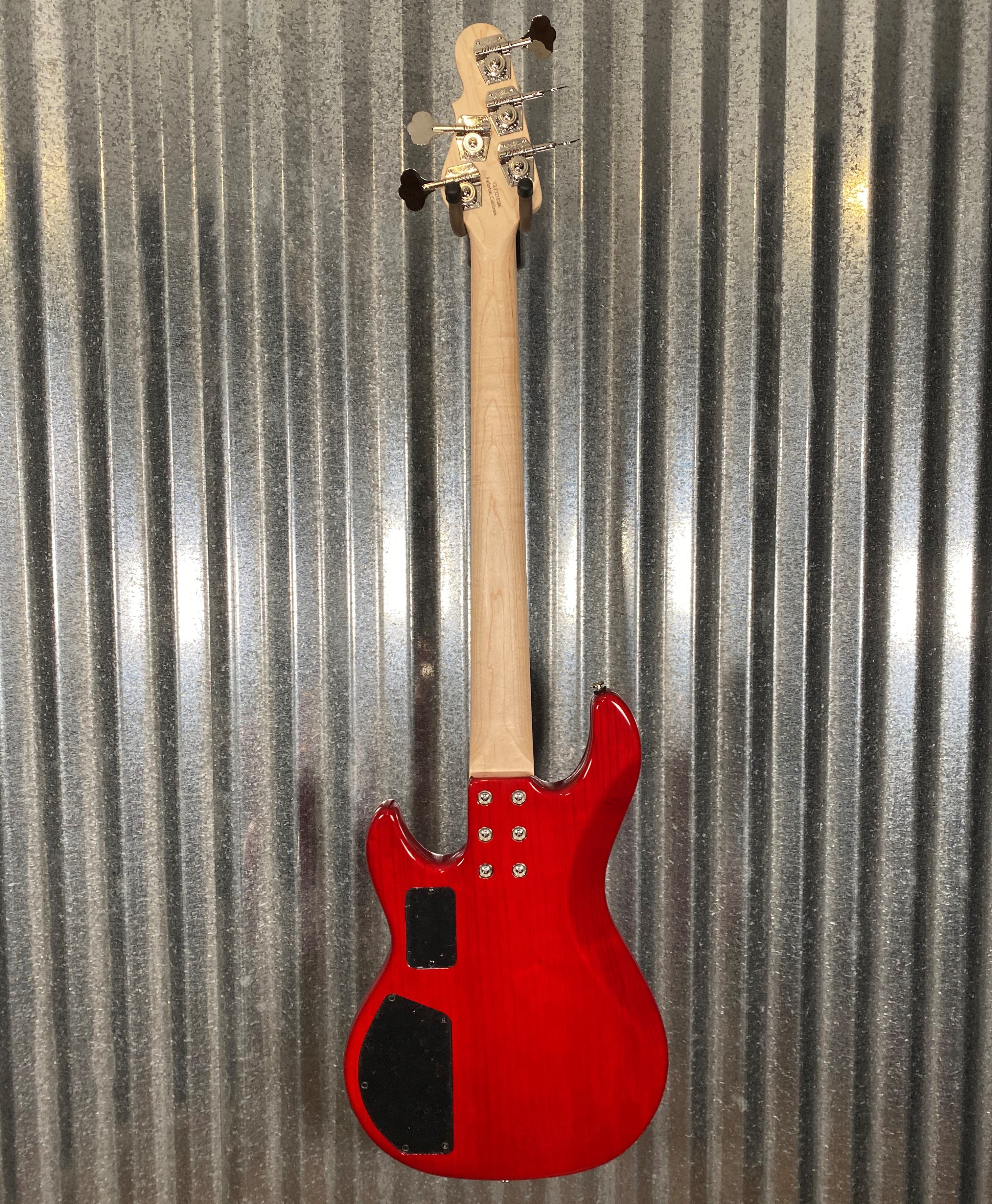 G&L USA Custom L-2500 Clear Red 5 String Bass & Case L2500