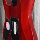 ESP LTD M-200FM See Thru Red Flame Top Guitar LM200FMSTR #0087