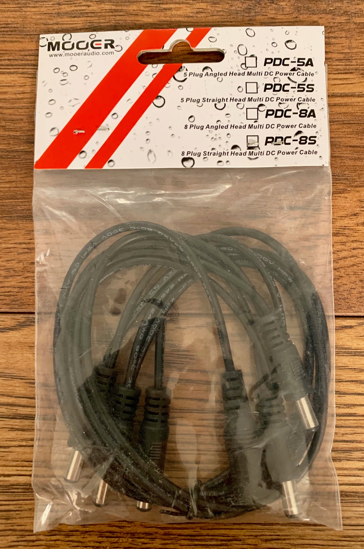 Mooer Audio PDC-5S 5 Straight Connector Daisy Chain Effect Pedal Power Cable