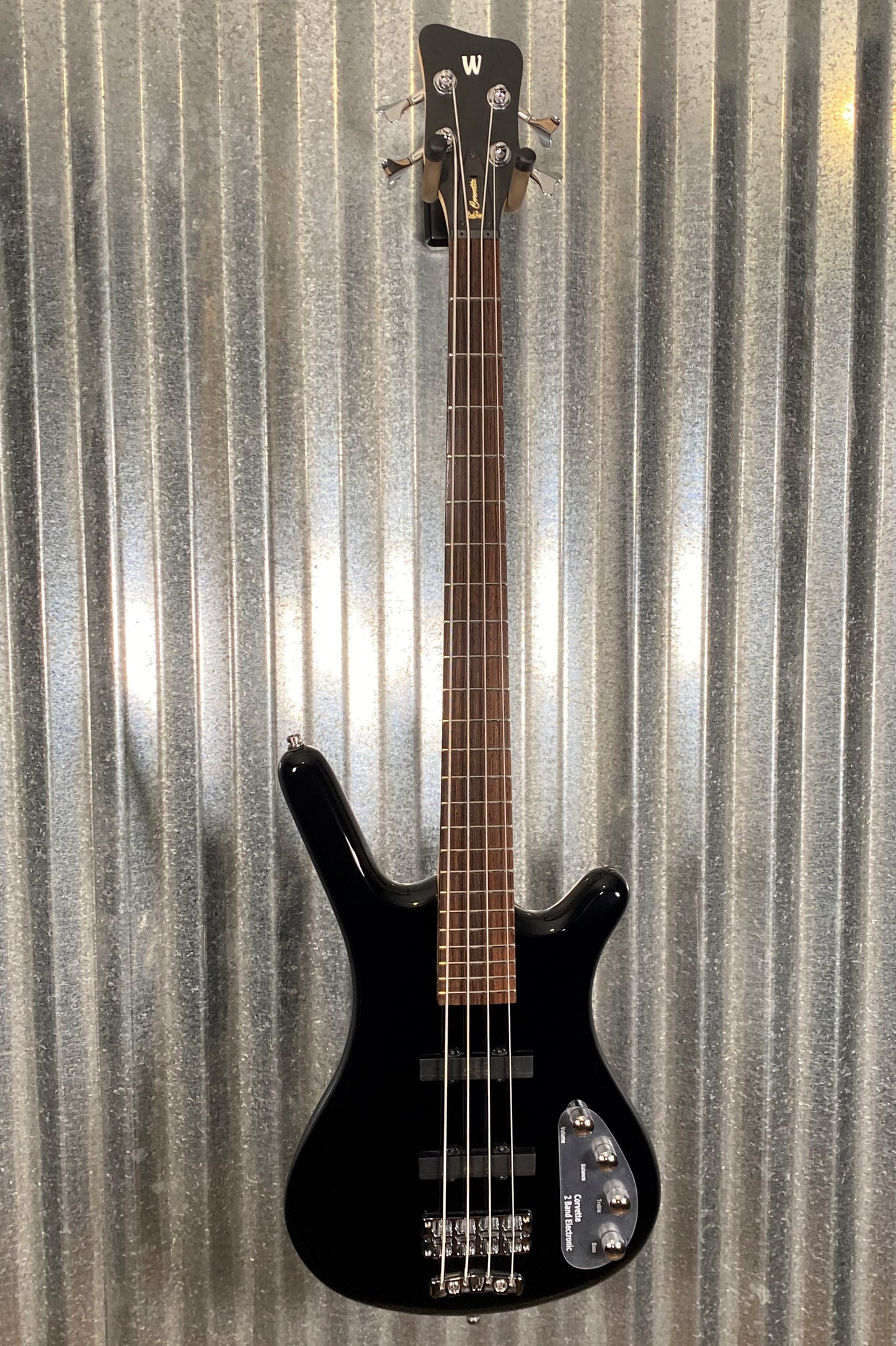 Warwick RockBass Corvette Basic Black Active Short Scale 4 String Bass & Bag Blem #1021