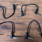 Behringer Right Angle 6" Black Guitar Bass Effects Pedalboard Patch Cable 4 Pack