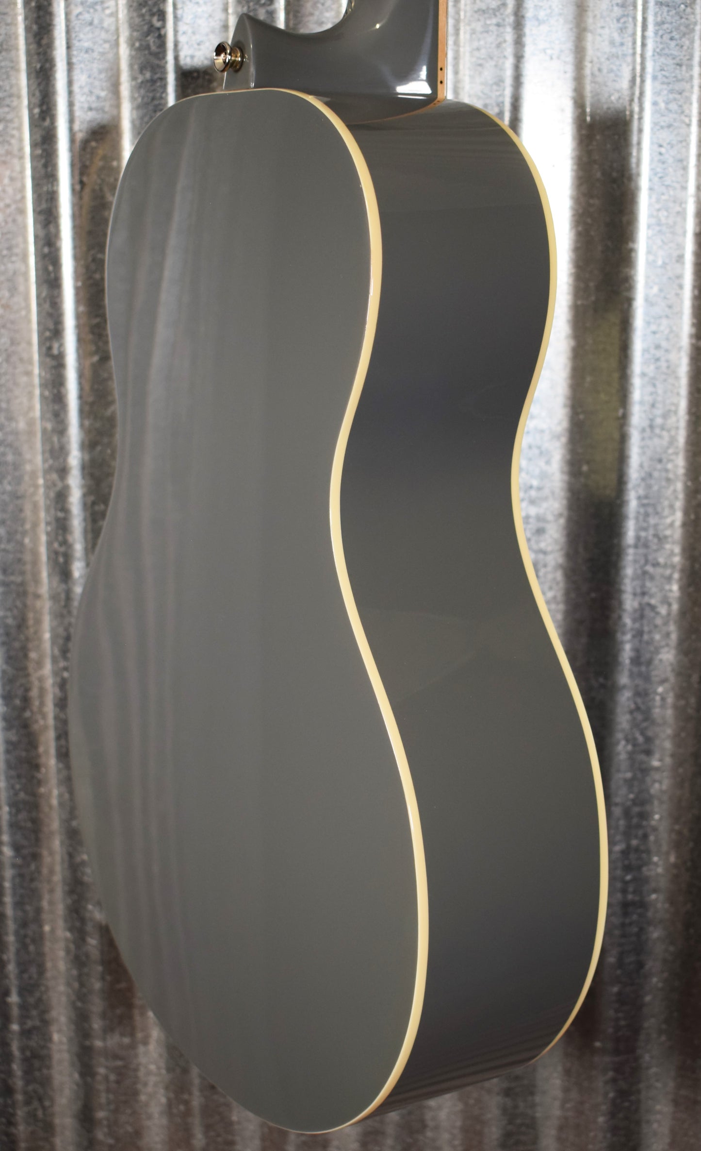 Ortega RGA-PLT Gaucho Nylon String Parlor Guitar Platinum Gray Guitar & Bag #0058