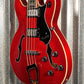 Hagstrom VIKB-WCT Viking 4 String Semi Hollow Short Scale Bass Wild Cherry Transparent #0801