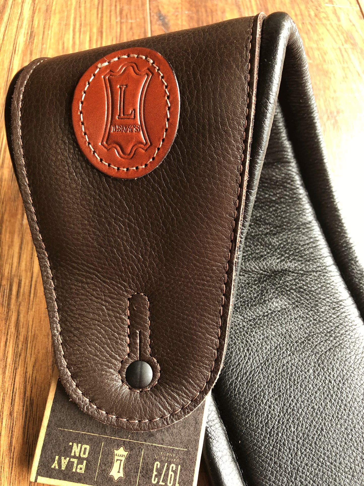 Levy's Leather MSS2-4-DBR 4.5 Inch Bass Strap Dark Brown
