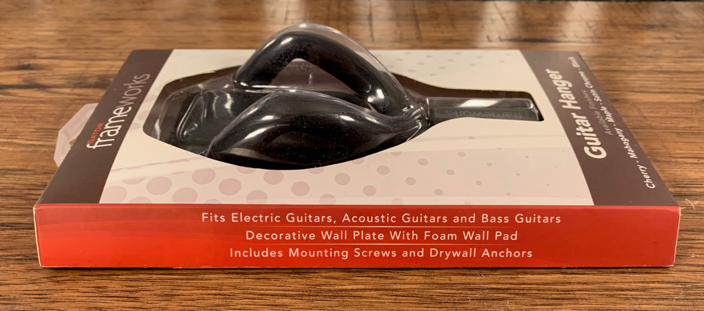 Gator Frameworks GFW-GTR-HNGRBLK Guitar Wall Hanger Black