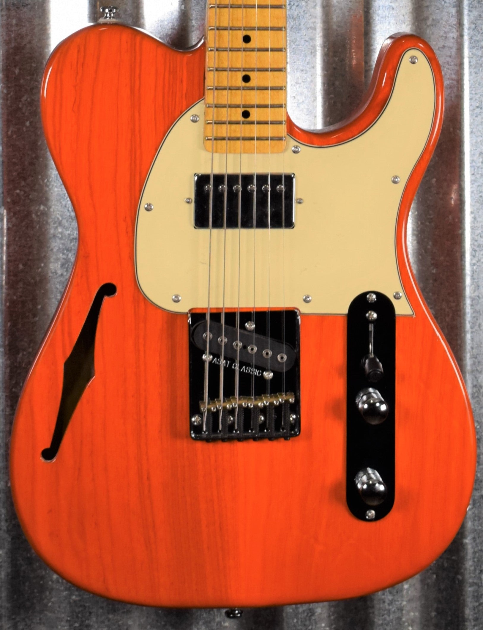 G&L Tribute ASAT Classic Bluesboy Semi Hollow Transparent