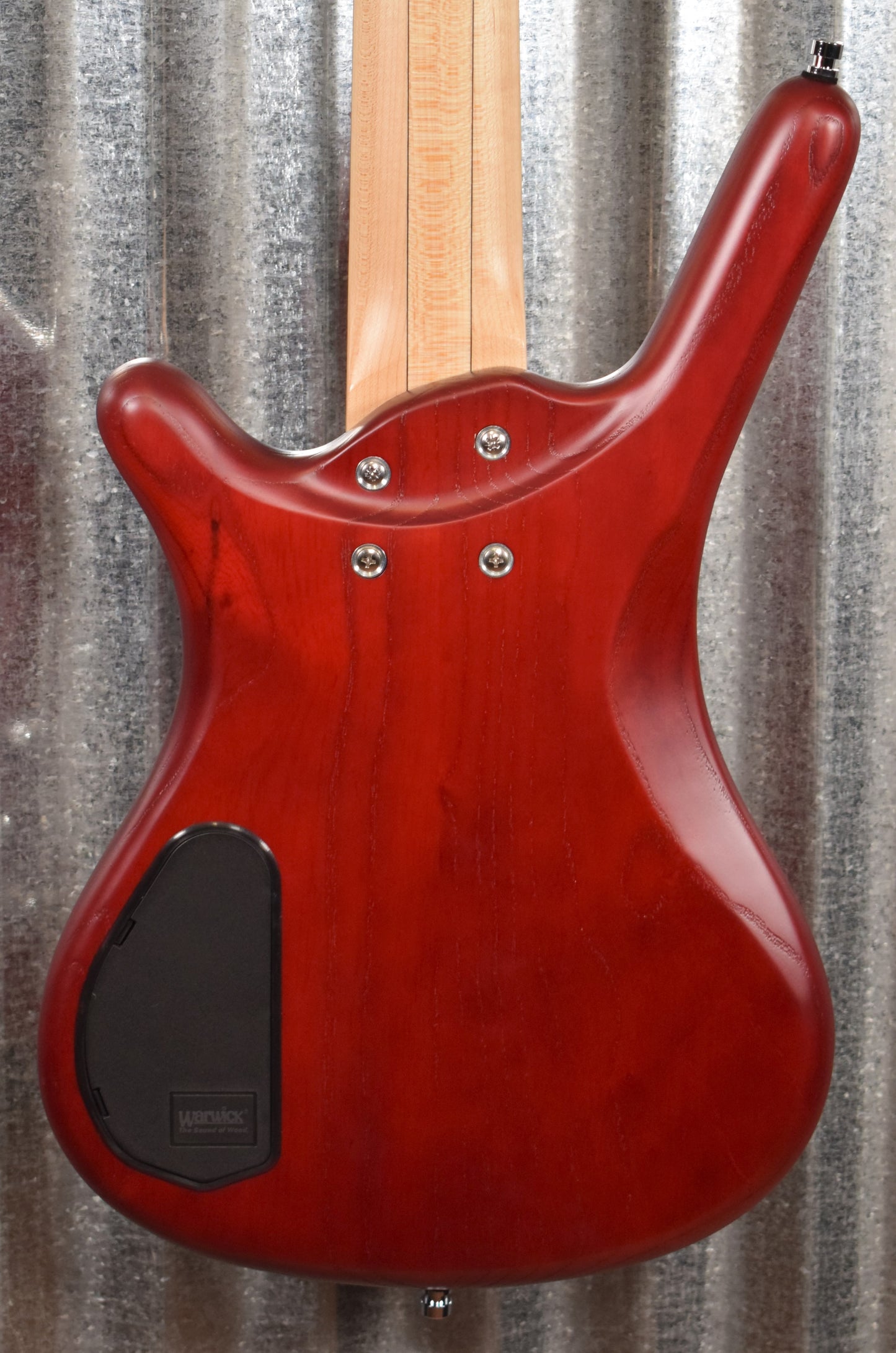 Warwick Rockbass Corvette $$ Double Buck Burgundy 5 String Bass & Bag #0818
