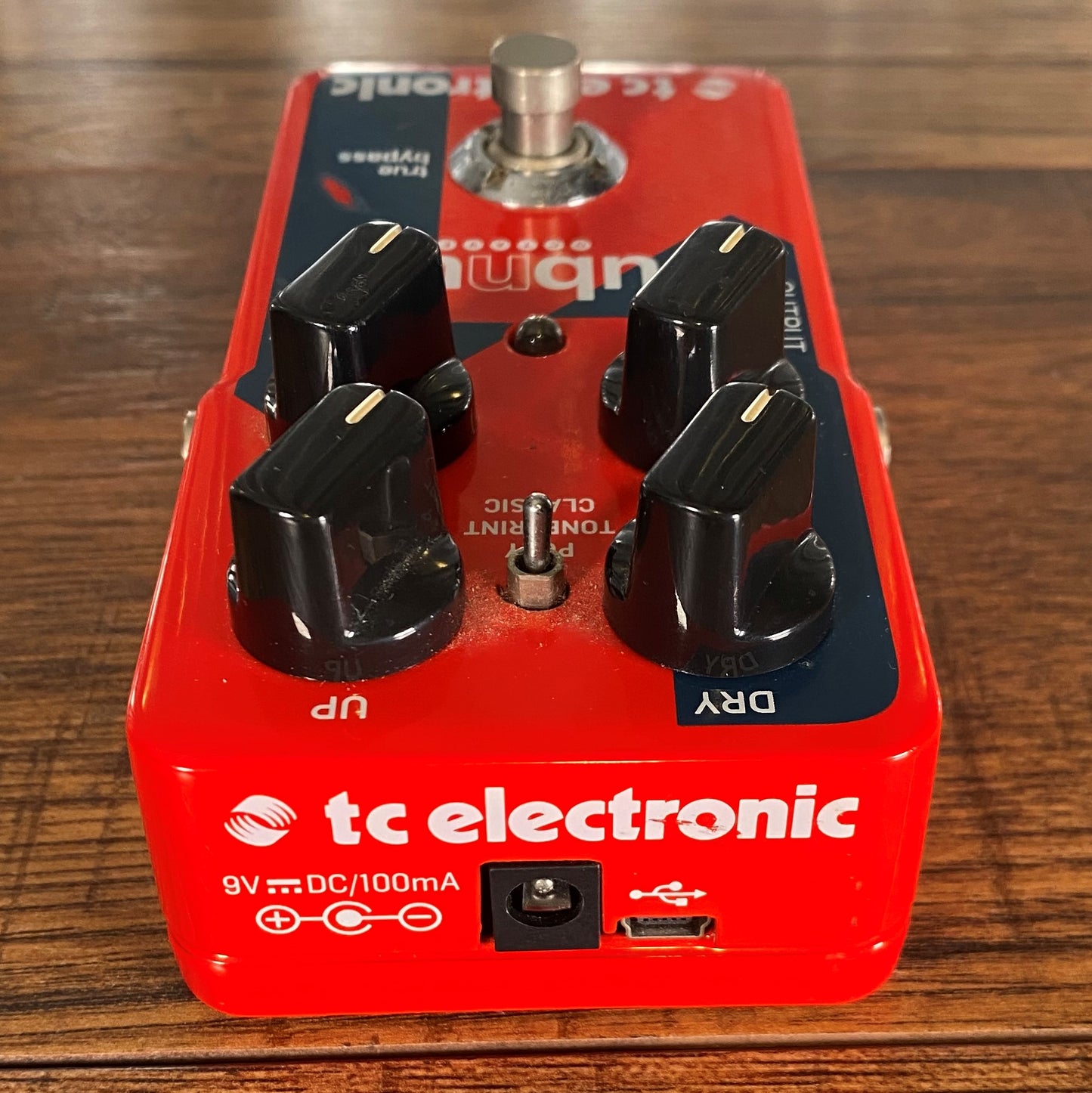 TC Electronic Sub 'N' Up Polyphonic Octave Tone Print Guitar Effect Pedal Used