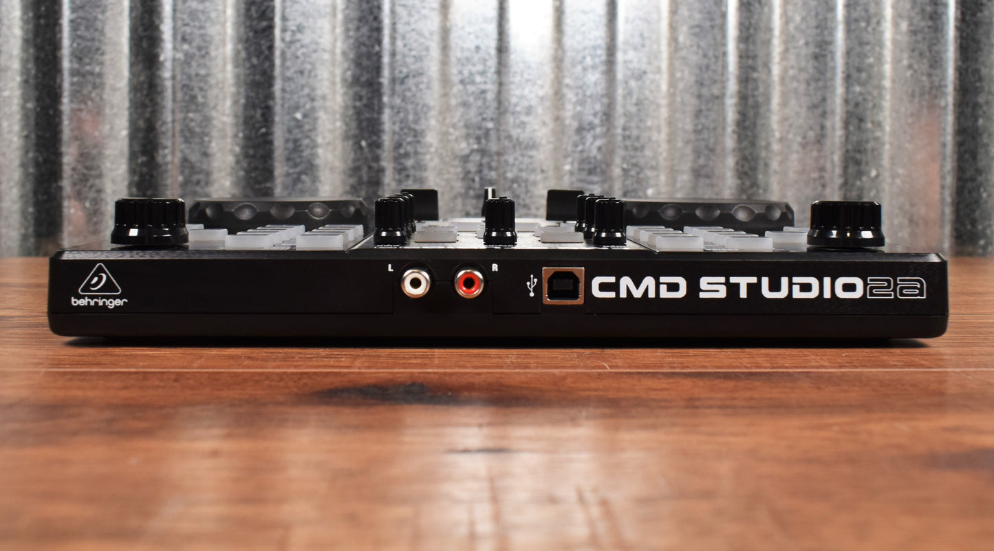 Behringer CMD Studio 2A Ultra-Portable DJ Dual-Deck MIDI Controller 4-Channel Audio Interface Demo