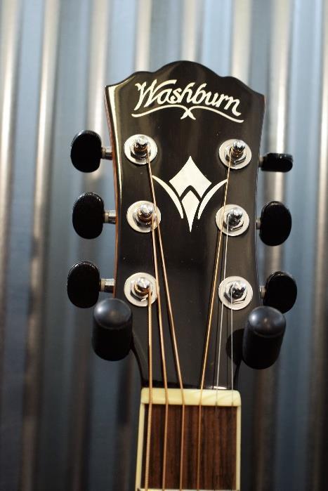 Washburn Guitars AG20CE Natural Solid Spruce Acoustic Electric Guitar & Case #76