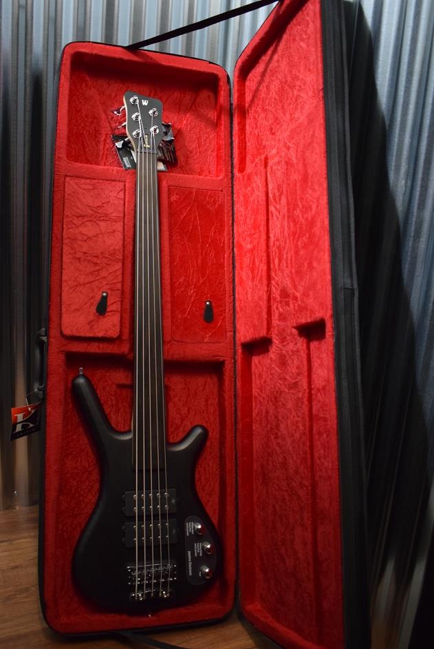 Warwick Rockbass Corvette $$ 5 String Fretless Bass Nirvana Black & Case #2815