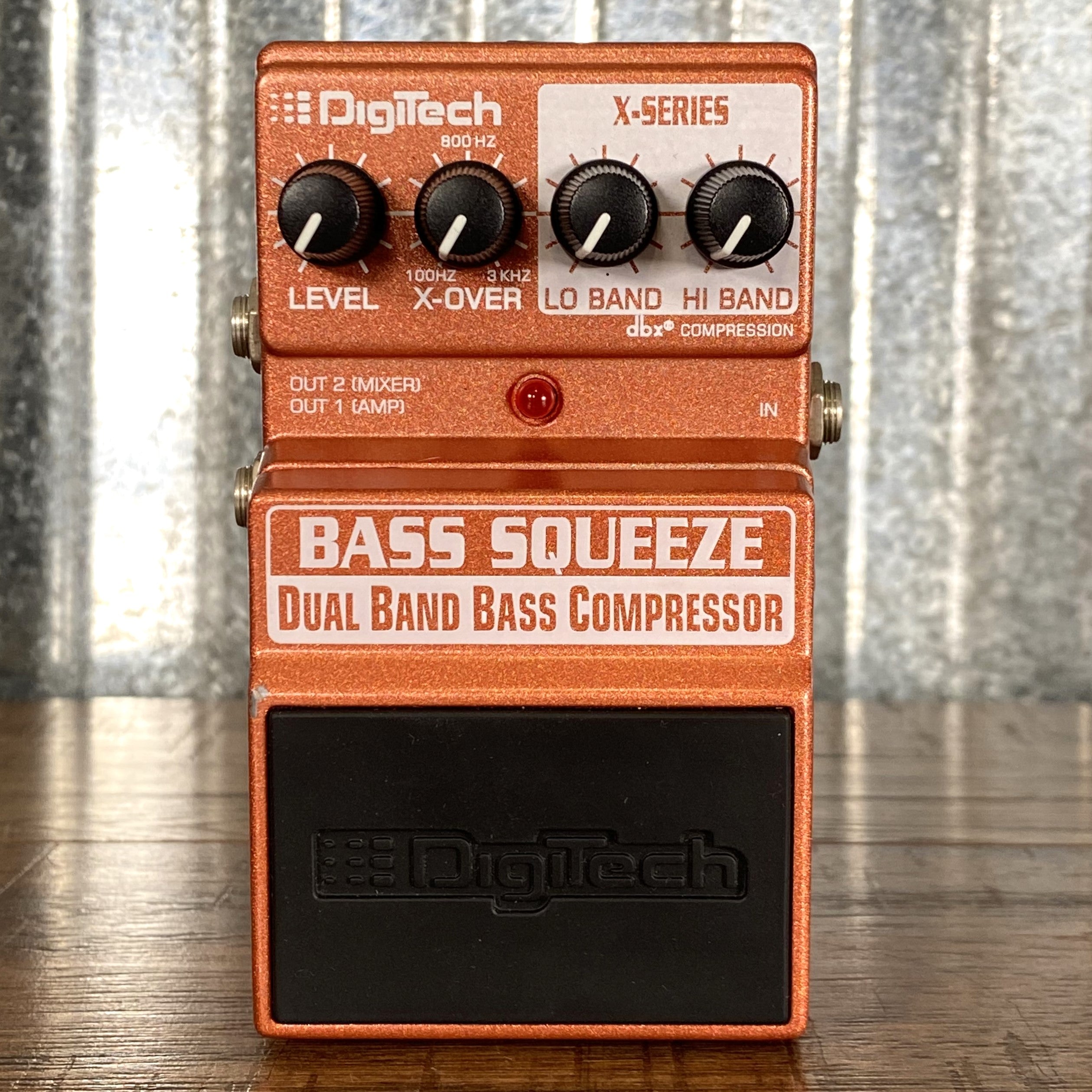 Digitech X Series Bass Squeeze Bass Dual Band Compressor Effect