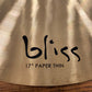 Dream Cymbals BPT17 Bliss Hand Forged & Hammered 17" Paper Thin Crash