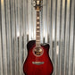 D'Angelico Premier Bowery Dreadnought CE Trans Black Cherry Acoustic Electric Guitar #2025