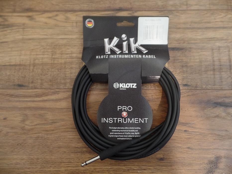 Klotz KLO-KIK6-0PPE KIK Instrument Cable Str/Str 20 ft