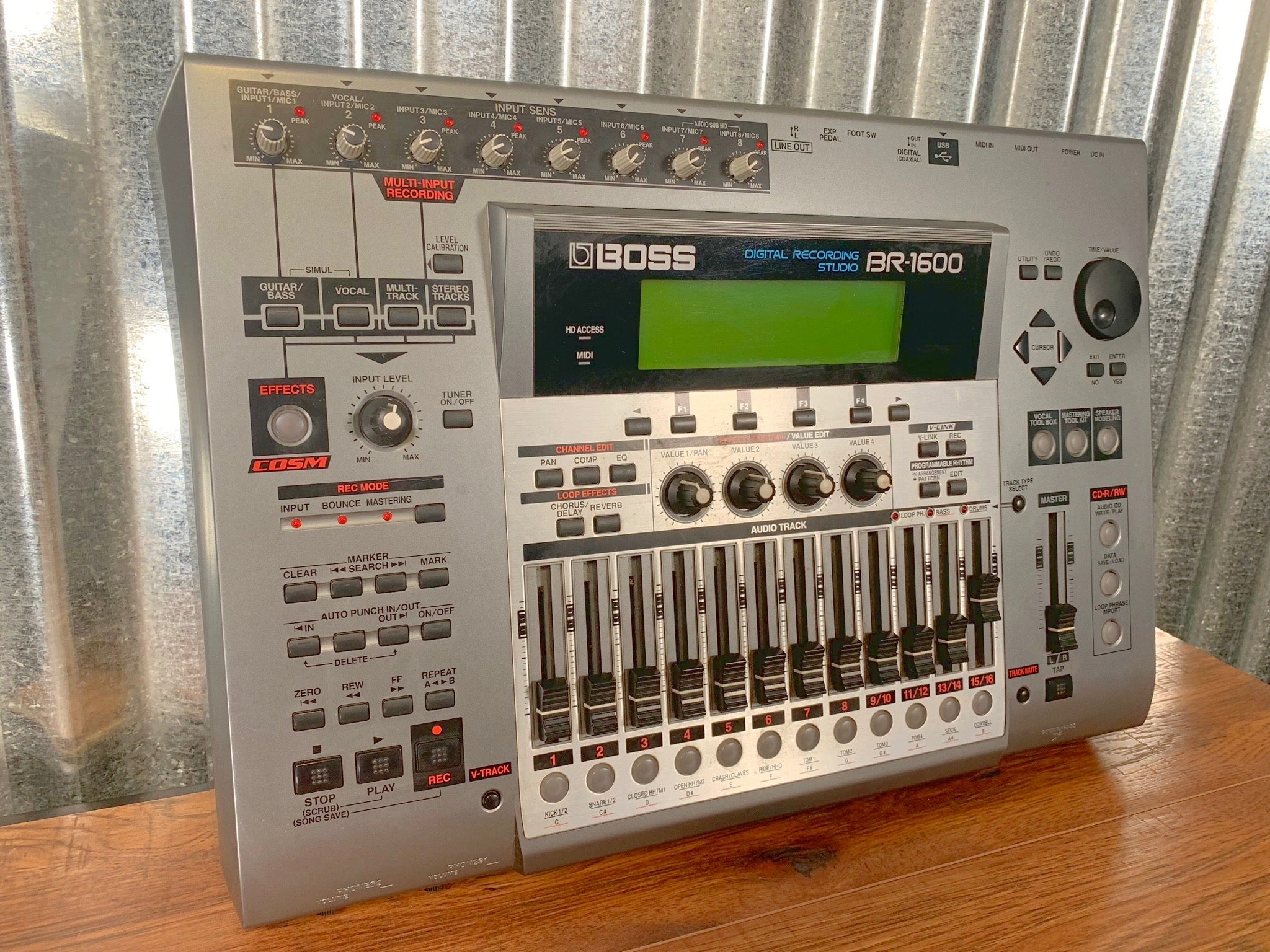 Boss BR-1600CD Digital Multi Track CD Drive Recording Studio & Power Supply  Used