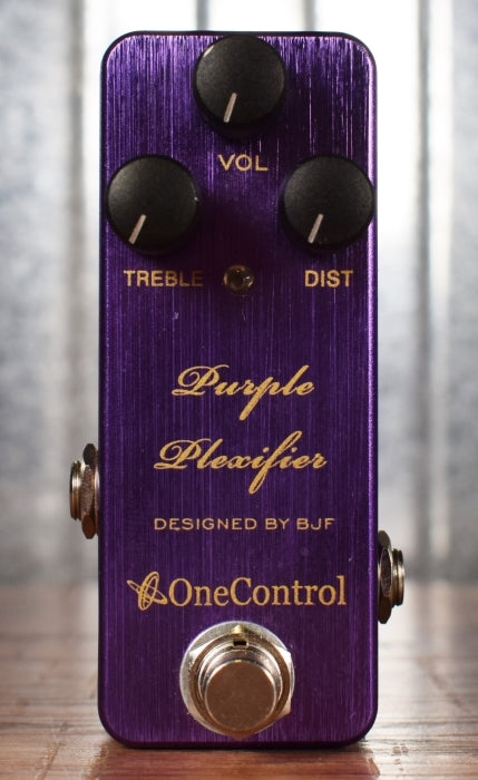 One Control BJF Purple Plexifier Distortion Guitar Effect Pedal Used