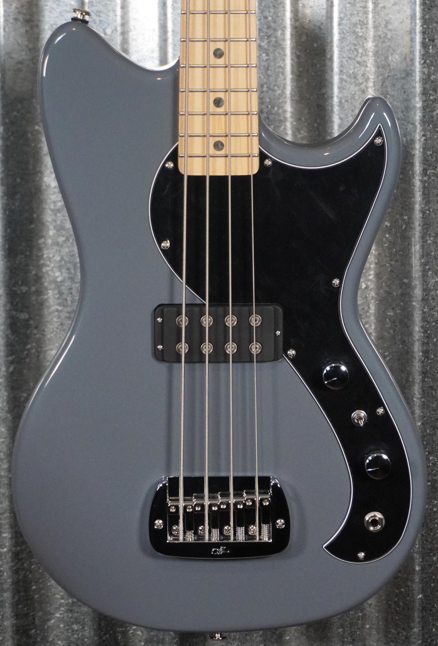 G&L USA Fullerton Deluxe Fallout 4 String Short Scale Bass Grey Pearl & Bag #0156