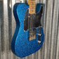 Fender J Mascis Telecaster Bottle Rocket Blue Flake Guitar & Bag #0050 Used