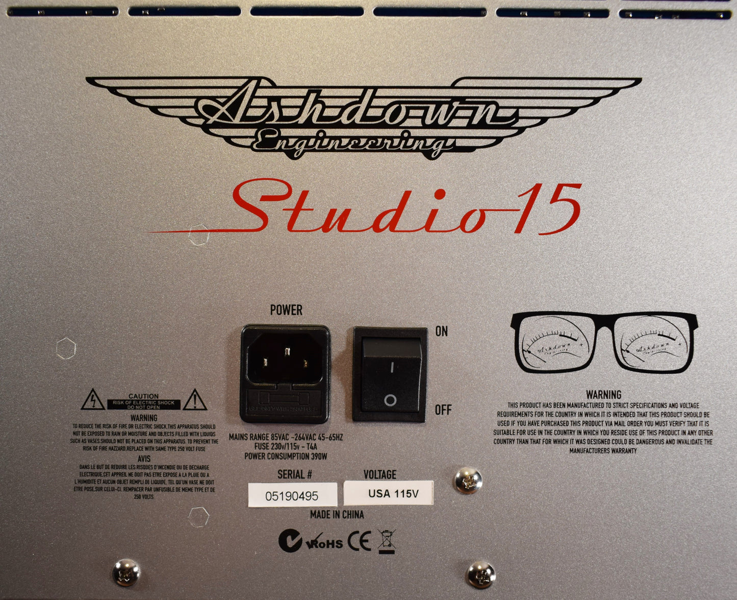 Ashdown Engineering Studio 15 1x15" 300 Watt Bass Combo Amplifier