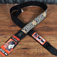 Levy's MRHHT-13 2" Right Height Adjustable Woven Floral Guitar & Bass Strap Yellow White