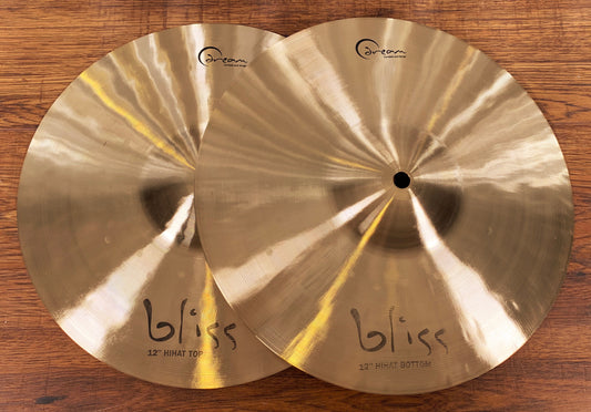Dream Cymbals BHH12 Bliss Hand Forged & Hammered 12" Hi Hat Set Demo