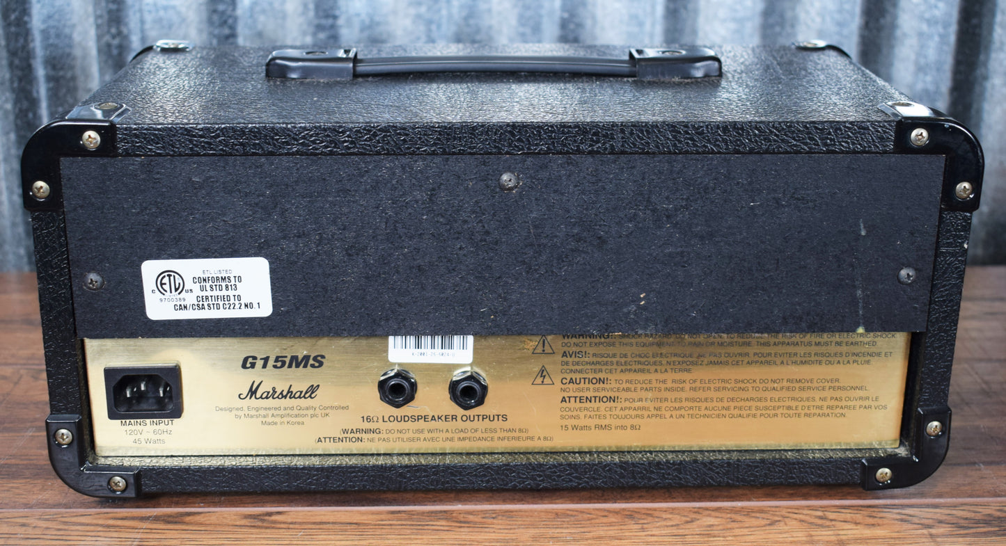 Marshall Amplification G15MS Lead 15 Watt Guitar Amplifier Head Used