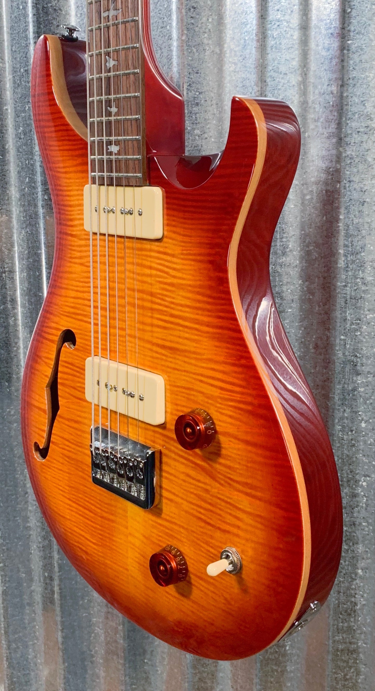 PRS Paul Reed Smith SE 277 Baritone Semi-Hollow Vintage Sunburst Guitar & Bag 277SH #1881