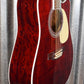 Takamine JJ325SRC-12 String John Jorgenson Gloss Red Acoustic Electric Guitar & Case #0218