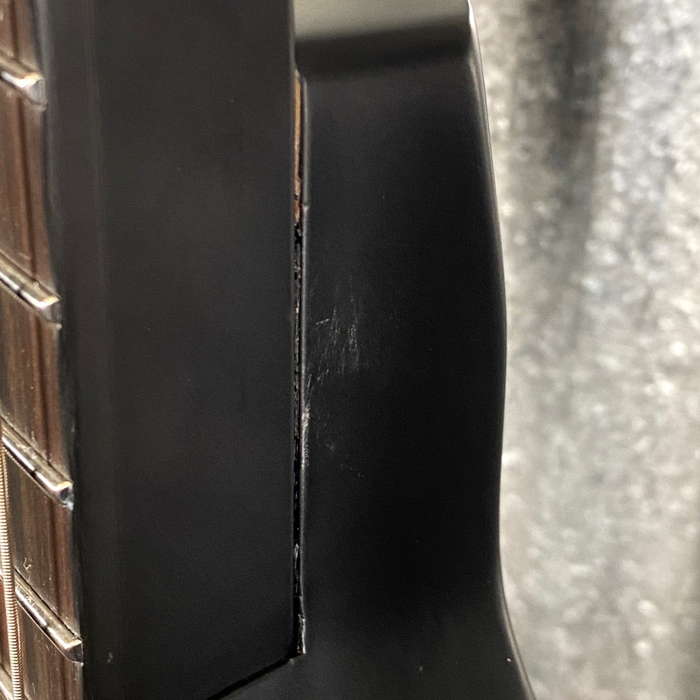 ESP LTD M-4 Black Metal Black Satin 4 String Bass LM4BKMBLKS #1895 B Stock