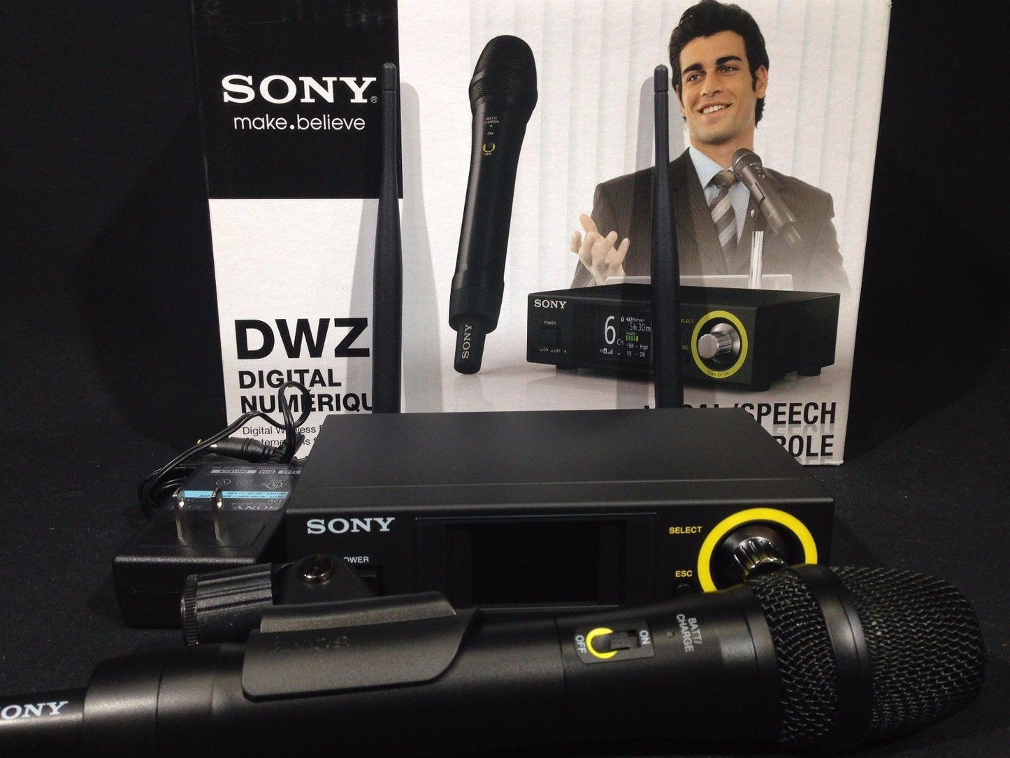 Sony DWZ-M70 Digital Handheld Wireless Microphone System MORE FEATURES > DWZM50