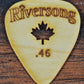Riversong Guitars .46 Maple Wood Guitar & Bass Pick 4 Pack