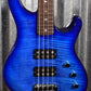 PRS Paul Reed Smith SE Kingfisher 4 String Bass Faded Blue Wrap & Bag #0052