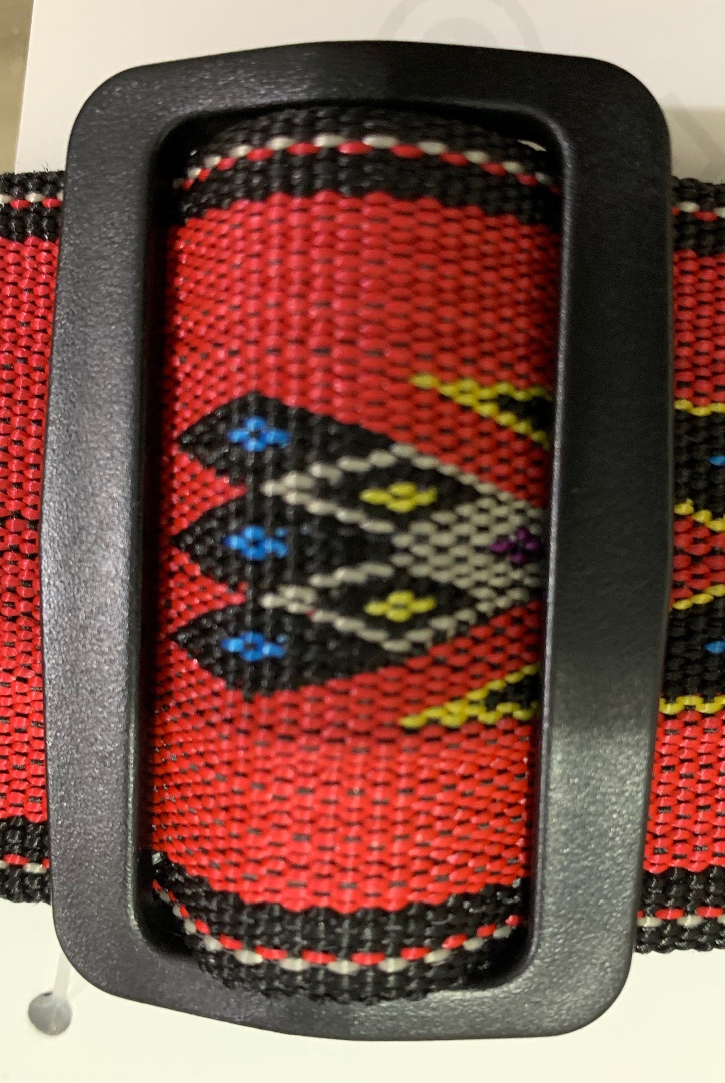 Levy's MSSN80-Red 2" Polypropylene Jacquard Weave Guitar Strap