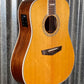 D'Angelico Premier Lexington Dreadnought E Vintage Natural Acoustic Electric Guitar #3939