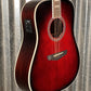 D'Angelico Premier Lexington Dreadnought E Trans Black Cherry Acoustic Electric Guitar #4657