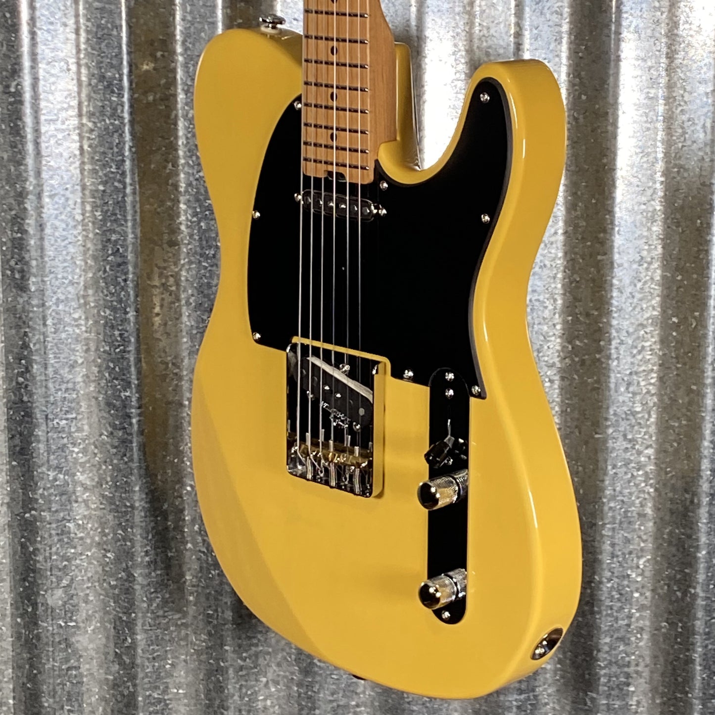 Musi Virgo Classic Telecaster Empire Yellow Guitar #0455 Used