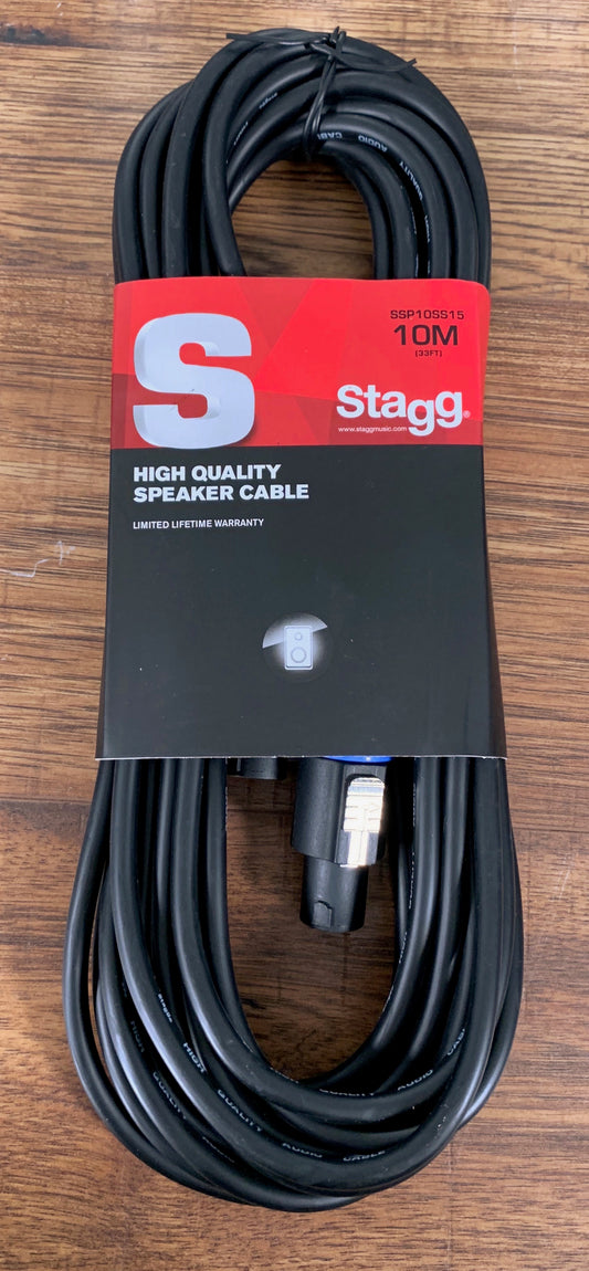 Stagg SSP10SS15 10M 33FT 16GA Speak-On to Speak-On Speaker Cable